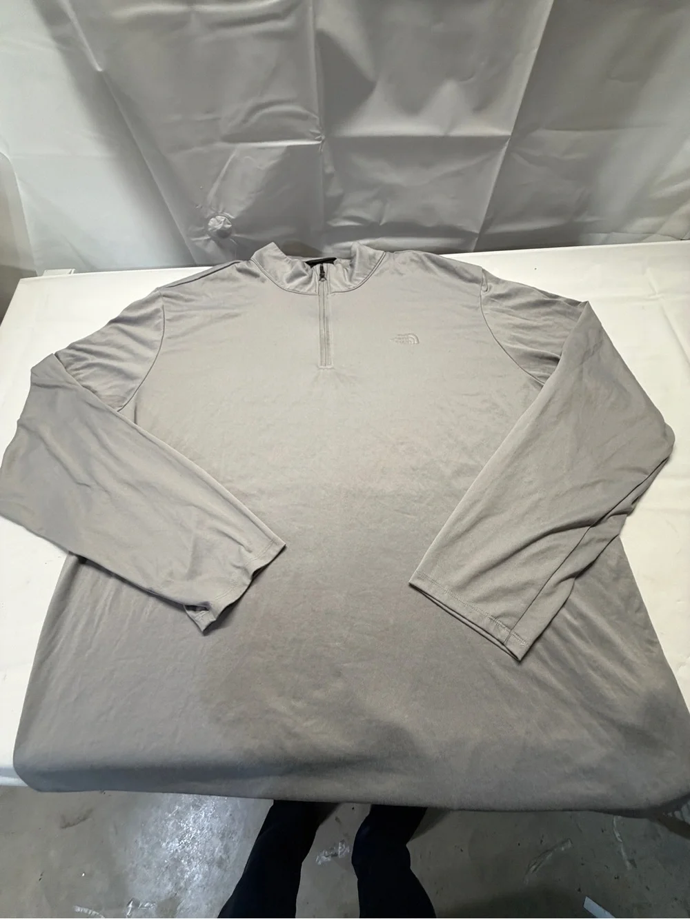 The North Face Gray‎ 1/4 Zip Pullover
